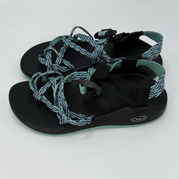 Chaco ZX2 Womens 7 Yampa Dagger Dual Strap Sandals Vibram Teal Green Hiking - Picture 5 of 11